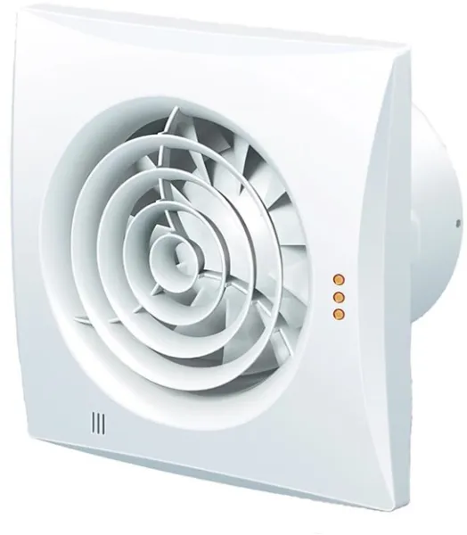 Duka ventilator Pro 32TH Fugt- og tidsstyret, Ø125 mm, hvid